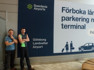 na letišti v Goteborgu